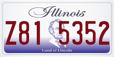 IL license plate Z815352