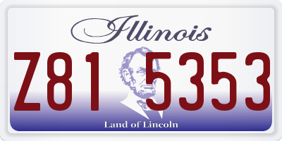 IL license plate Z815353