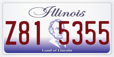 IL license plate Z815355