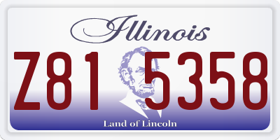 IL license plate Z815358