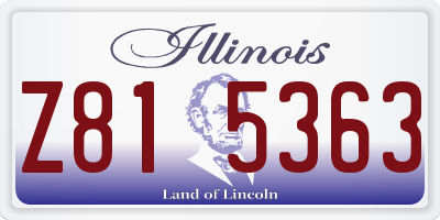 IL license plate Z815363