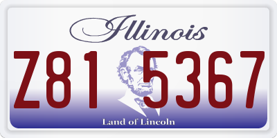 IL license plate Z815367