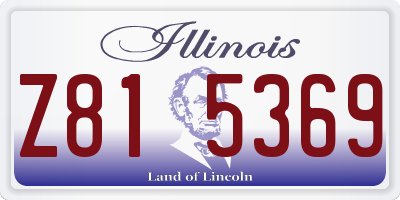 IL license plate Z815369