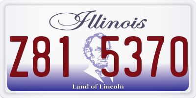 IL license plate Z815370