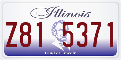 IL license plate Z815371