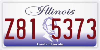 IL license plate Z815373