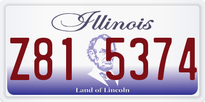 IL license plate Z815374
