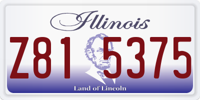 IL license plate Z815375