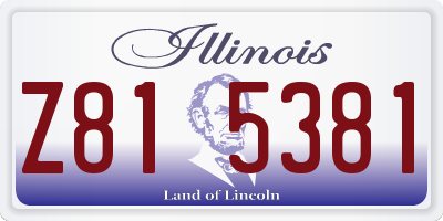 IL license plate Z815381