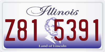 IL license plate Z815391