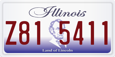 IL license plate Z815411