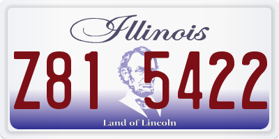 IL license plate Z815422
