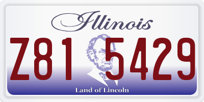IL license plate Z815429