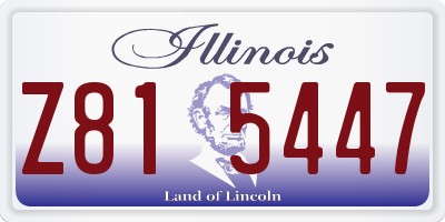 IL license plate Z815447