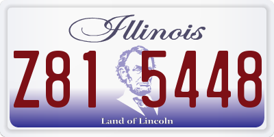 IL license plate Z815448