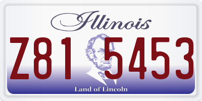 IL license plate Z815453