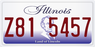 IL license plate Z815457