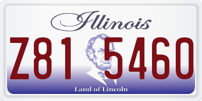 IL license plate Z815460
