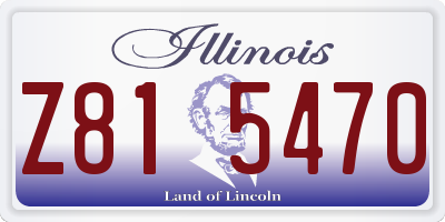 IL license plate Z815470
