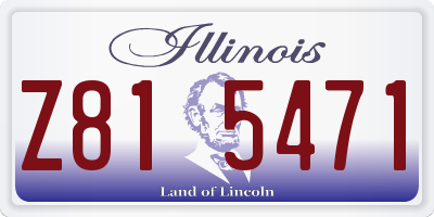 IL license plate Z815471