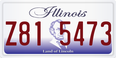 IL license plate Z815473