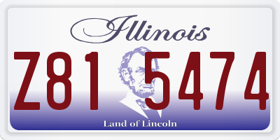 IL license plate Z815474