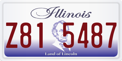 IL license plate Z815487