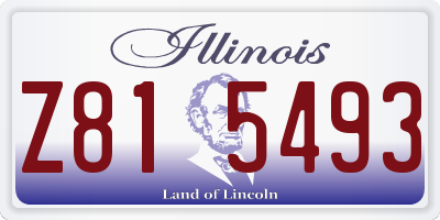 IL license plate Z815493