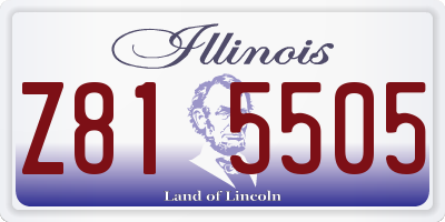 IL license plate Z815505