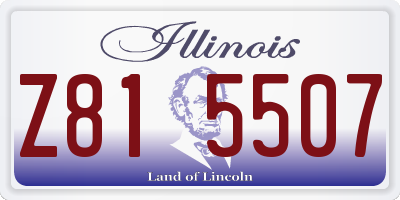 IL license plate Z815507