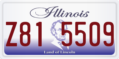 IL license plate Z815509