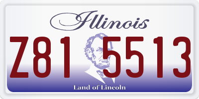 IL license plate Z815513