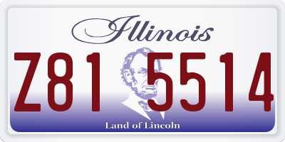 IL license plate Z815514