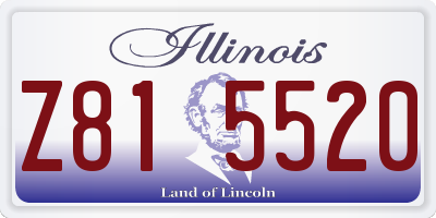 IL license plate Z815520