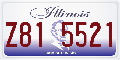 IL license plate Z815521
