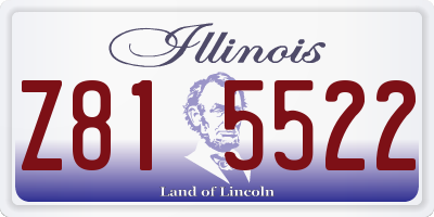 IL license plate Z815522