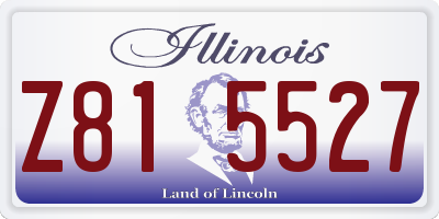 IL license plate Z815527