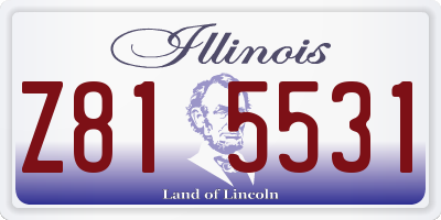 IL license plate Z815531