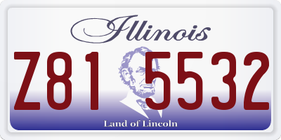 IL license plate Z815532