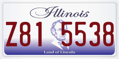IL license plate Z815538
