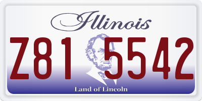 IL license plate Z815542