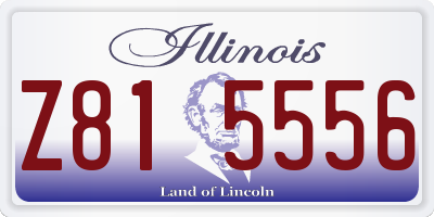 IL license plate Z815556