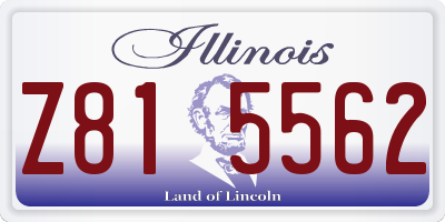 IL license plate Z815562