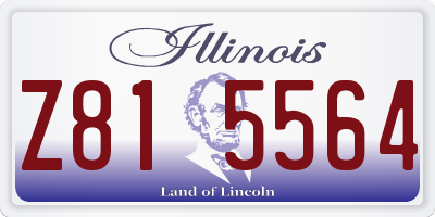 IL license plate Z815564