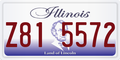 IL license plate Z815572