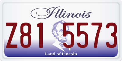 IL license plate Z815573