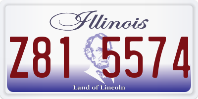 IL license plate Z815574