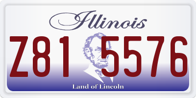 IL license plate Z815576