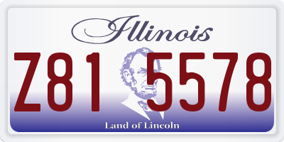 IL license plate Z815578