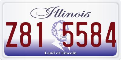 IL license plate Z815584